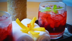 Welcome drinks for guests